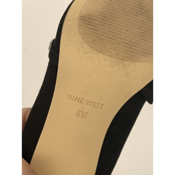 Nine West Rhinestone Strap Pointy Toe Kitten Heel Pumps Formal Party Women's 6M - Picture 8 of 9